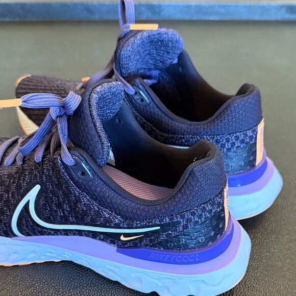 Nike Women's React Infinity Run Flyknit 3 - Cave Purple Orange size 8 NWOT - Picture 7 of 12